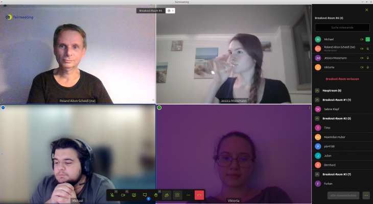 Einfach zwischen Gruppenräumen springen