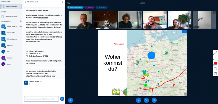 Lasttest Meeting auf fairteaching